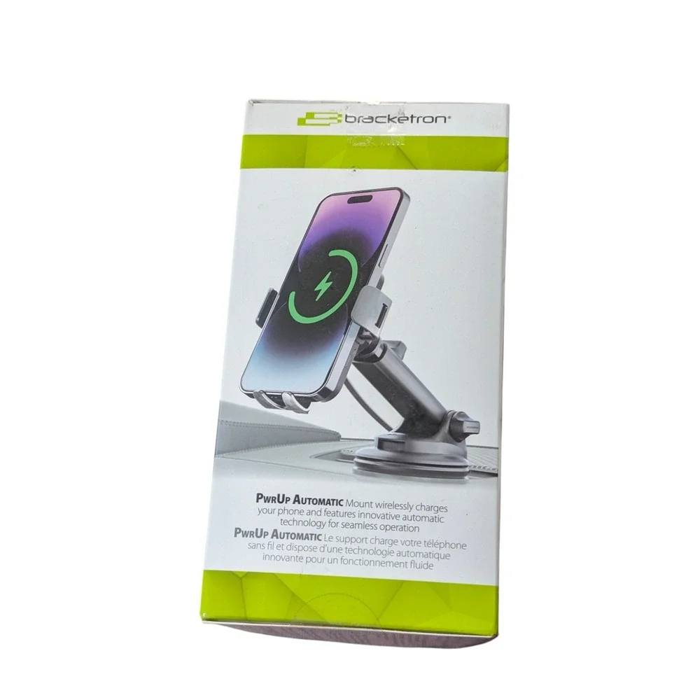Bbu Bracketron PwrUp Qi Automatic Dash / Window Mount for Most Cell Phones -Blk